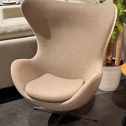 Classic Wooden Armchair with Cushion – Oak Finish