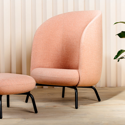 Classic Wooden Armchair with Cushion – Oak Finish