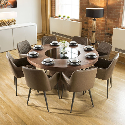 Handcrafted Round Side Table – Solid Sheesham Wood